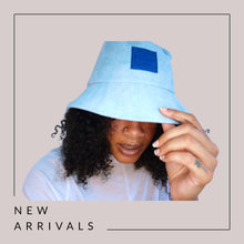 Load image into Gallery viewer, Corduroy Bajan Baby-Blue Bucket Hat
